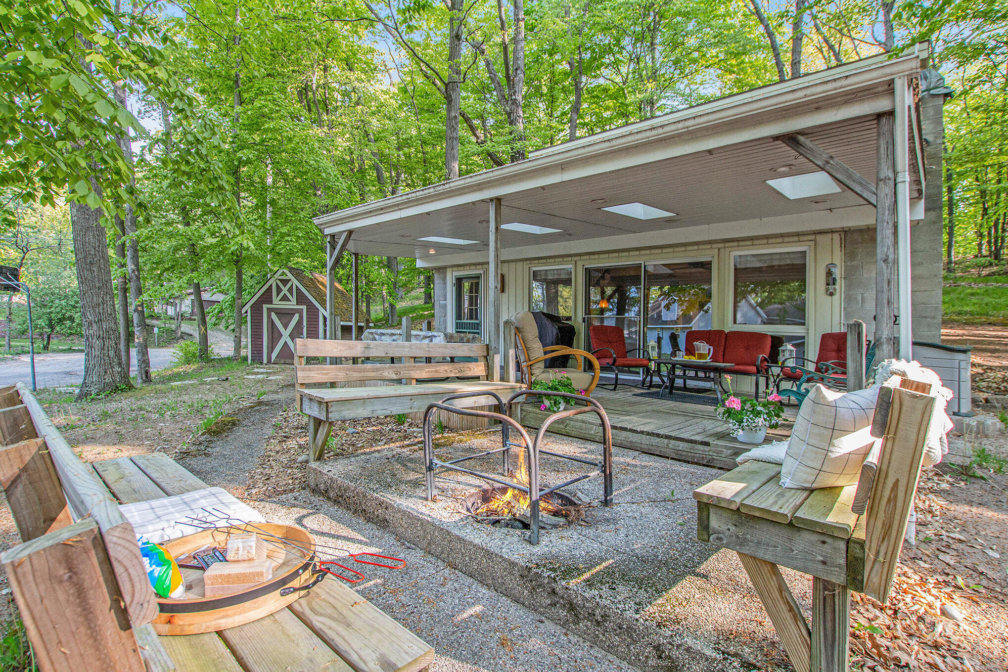 8175 Colgrove Road Mecosta, MI 49332 - Photo 6 of 23 Firepit area