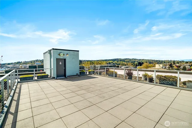 a view of terrace with seating space