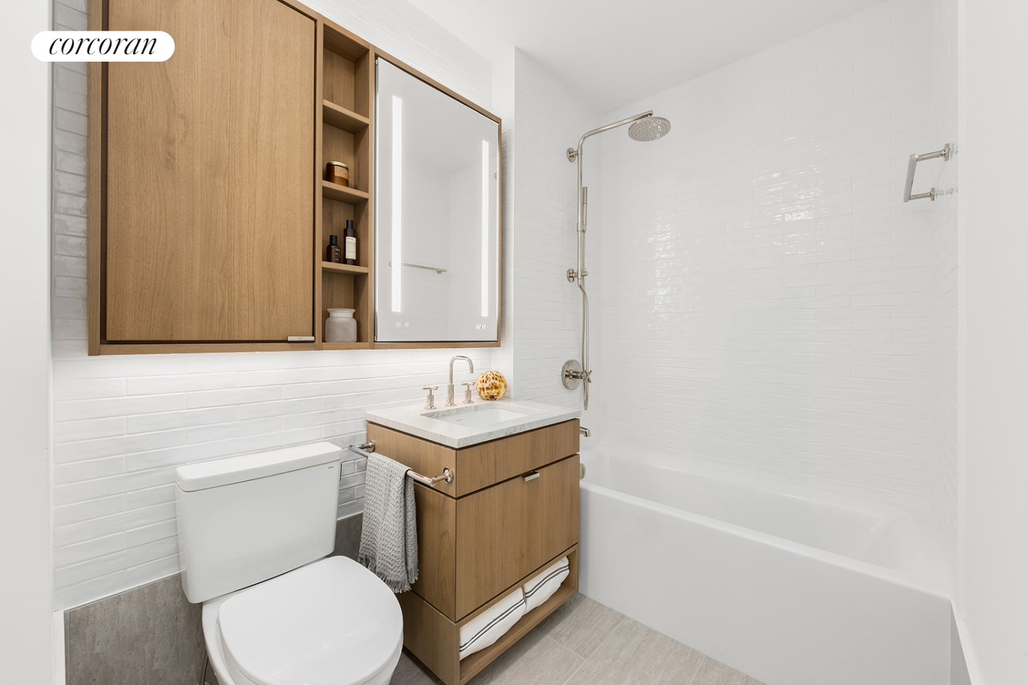 20 River Terrace, Unit PHA Manhattan, NY 10282 - Photo 7 of 13 a bathroom with a sink a toilet and shower