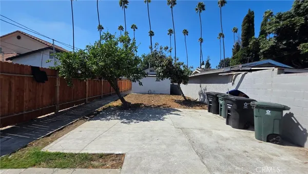 a backyard of a house