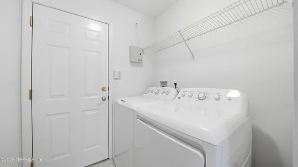 a view of a park with trees