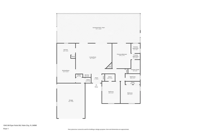 $995,000 | 1545 Southwest Dyer Point Road, Palm City, FL 34990