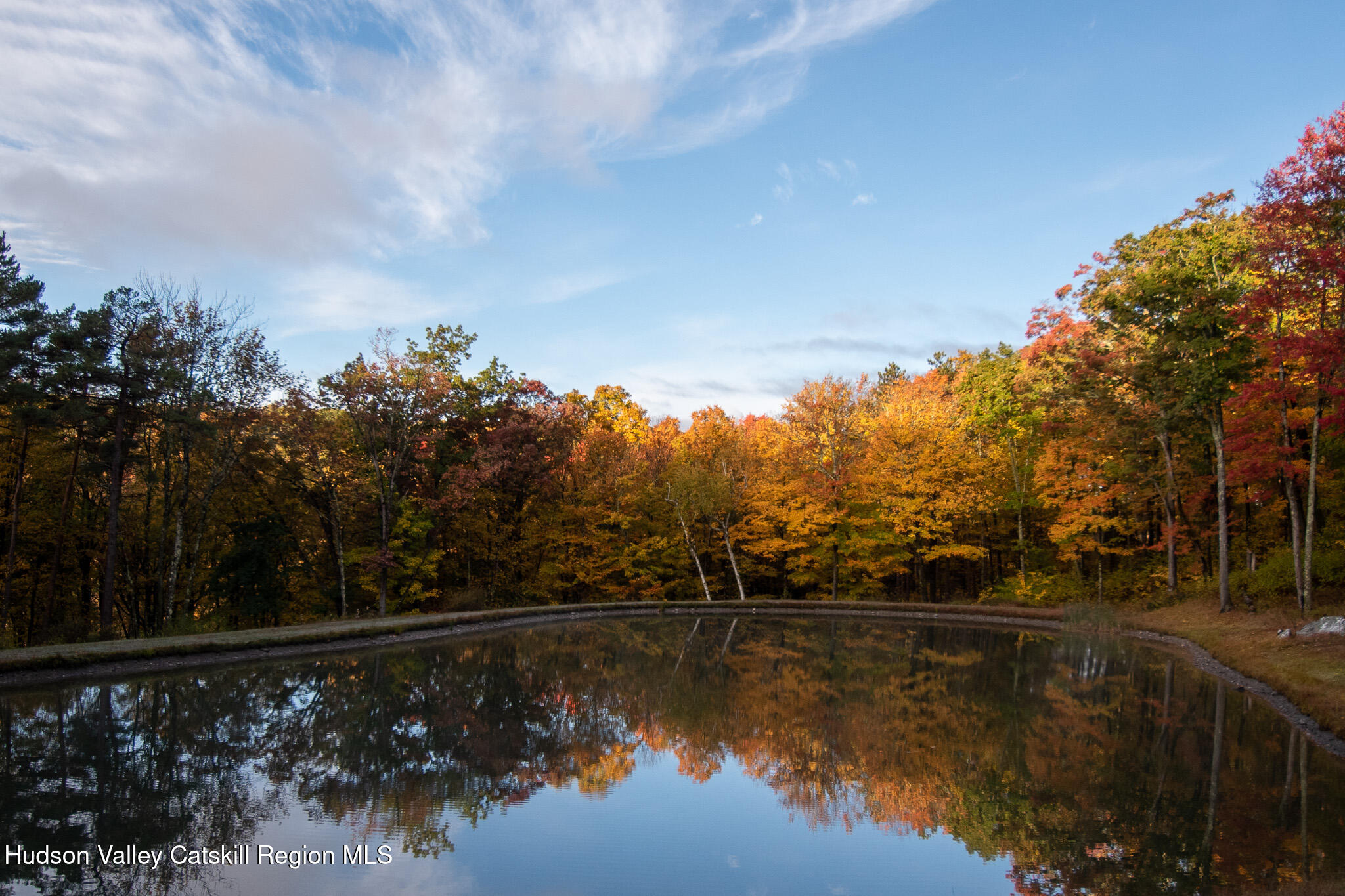 190 Mallory Road Chatham, NY 12037 - Photo 14 of 26 a view of a lake in middle of forest