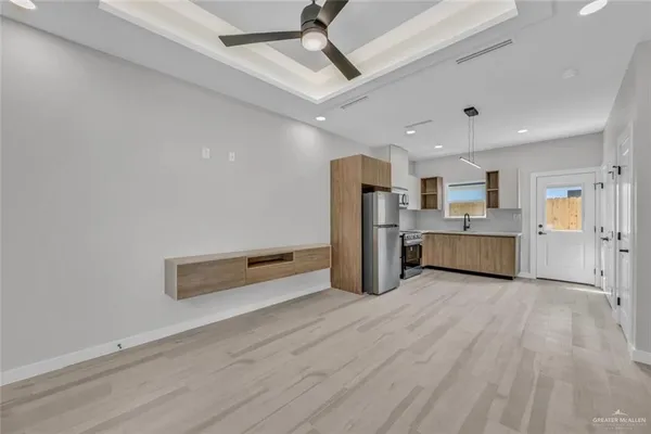 a view of a livingroom with furniture