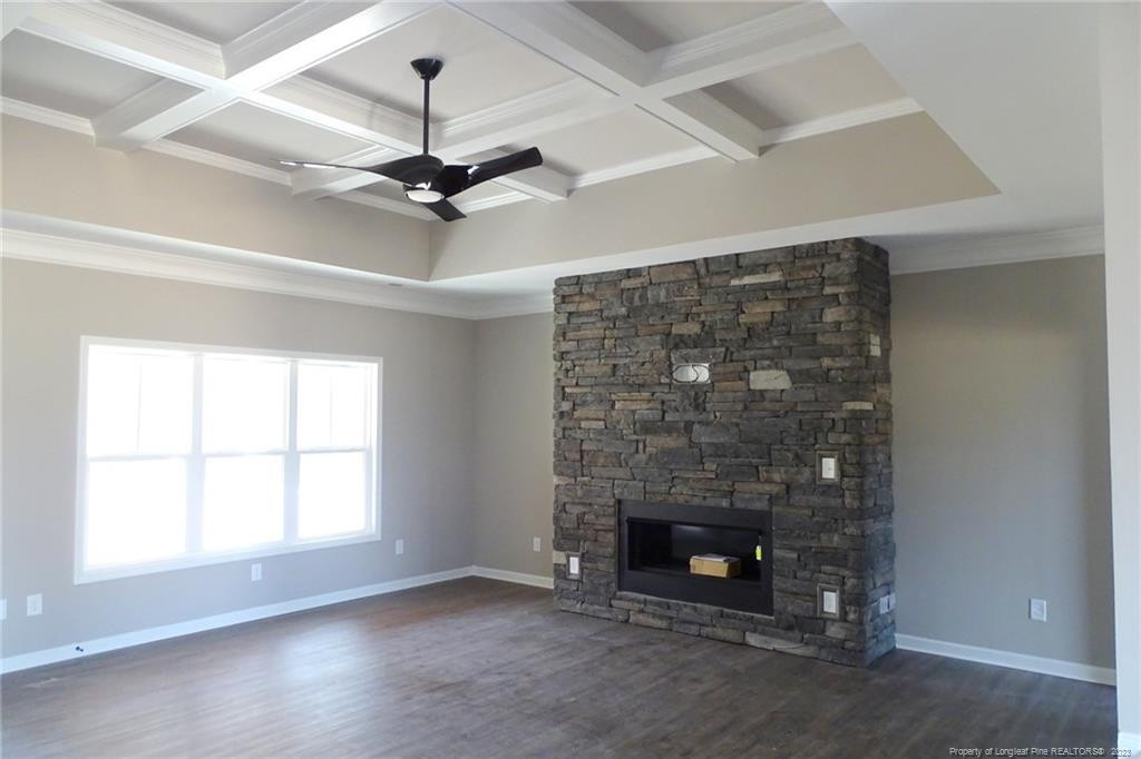 6270 New Hope Church Road Stedman, NC 28391 - Photo 10 of 35 Stunning Stone Fireplace/Coffered Ceiling