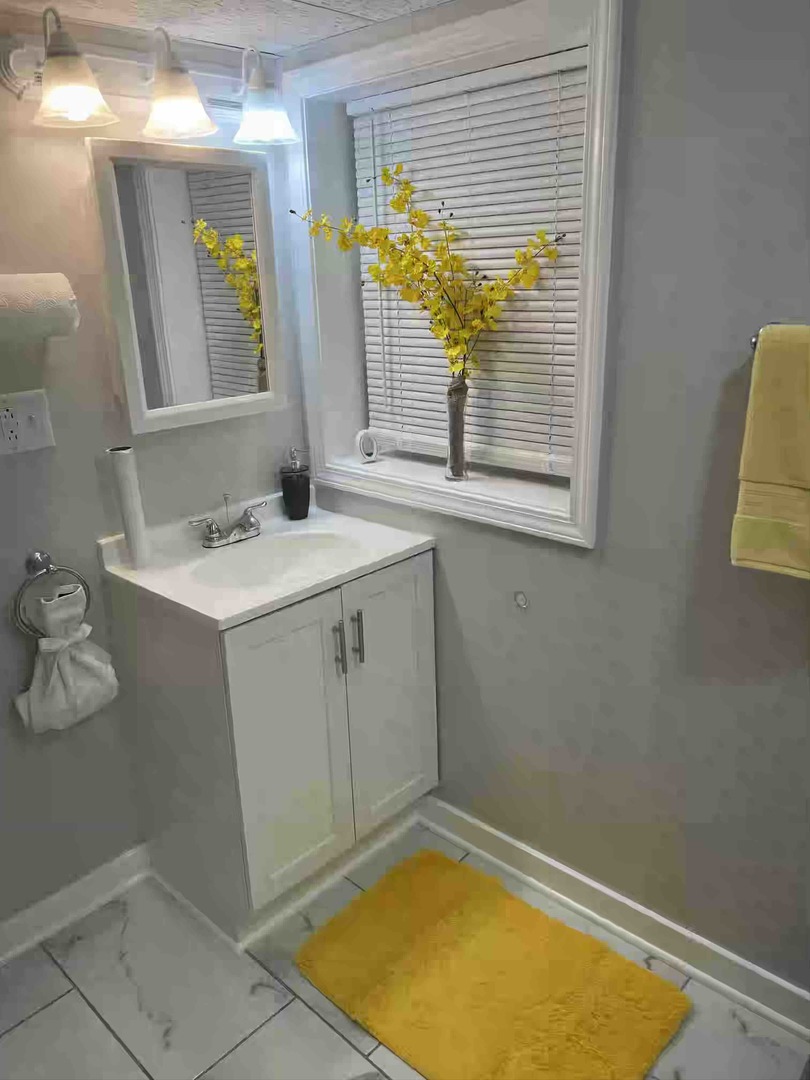 10434 South Wentworth Avenue, Unit GARDEN Chicago, IL 60628 - Photo 10 of 14 a bathroom with a sink and a mirror