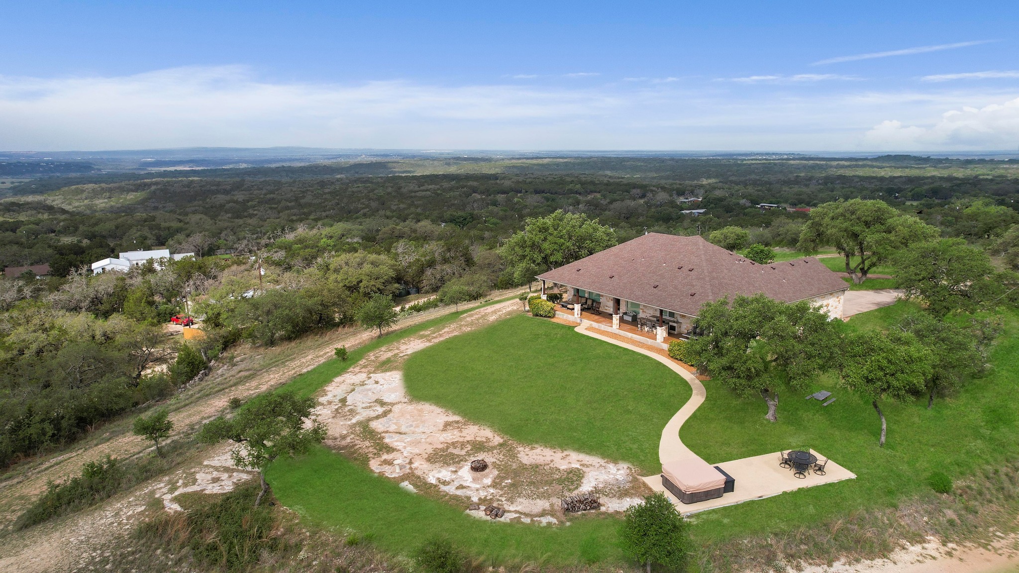 28701 Valley Road Marble Falls, TX 78654 - Photo 30 of 35 an aerial view of a house