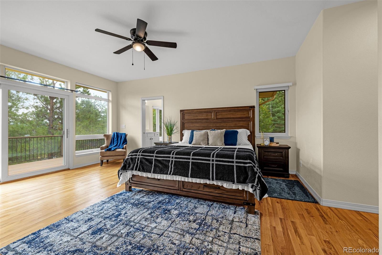 25 Leaming Road Colorado Springs, CO 80906 - Photo 23 of 48 a bedroom with furniture and a large window