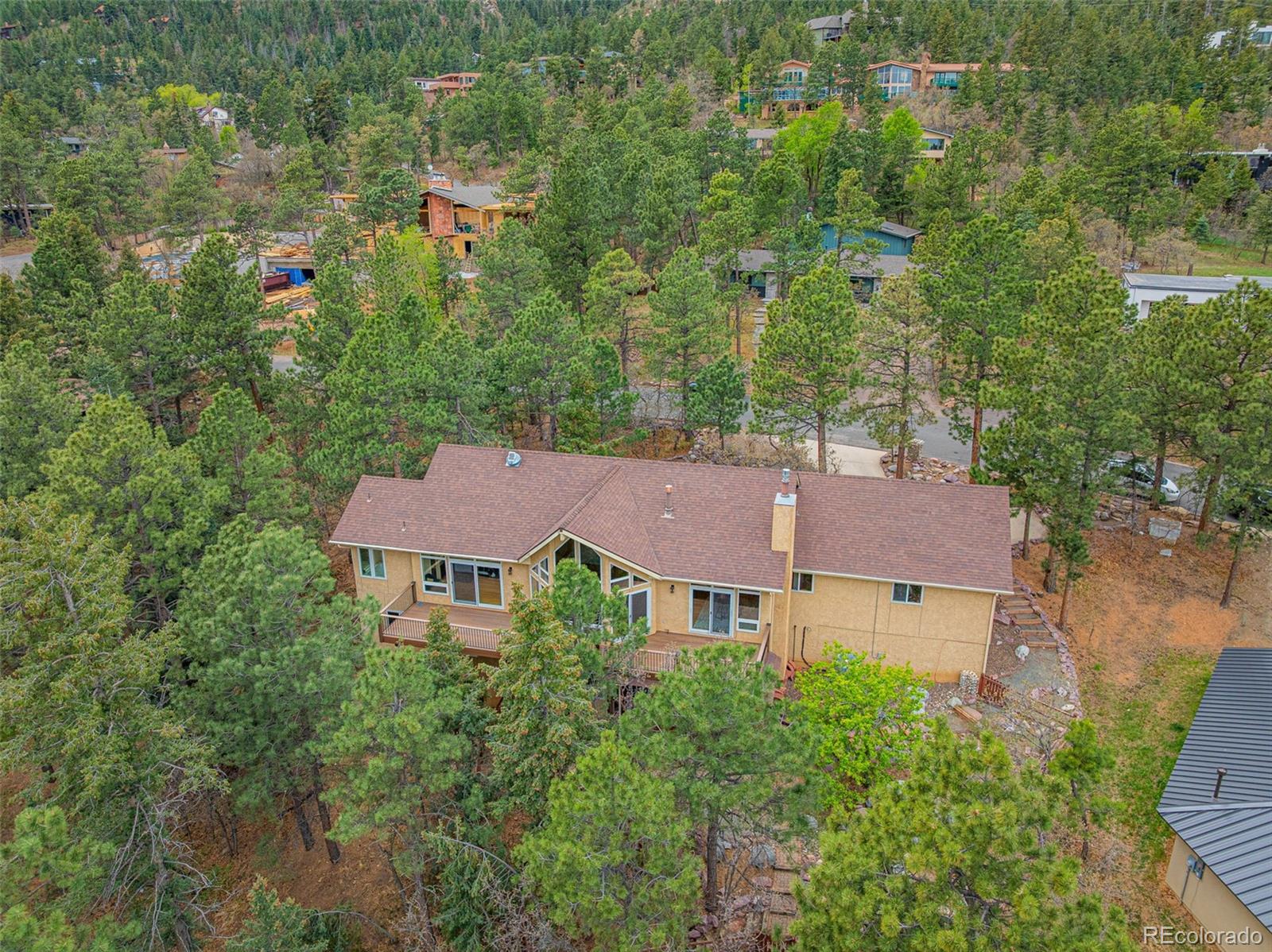 25 Leaming Road Colorado Springs, CO 80906 - Photo 45 of 48 an aerial view of a house