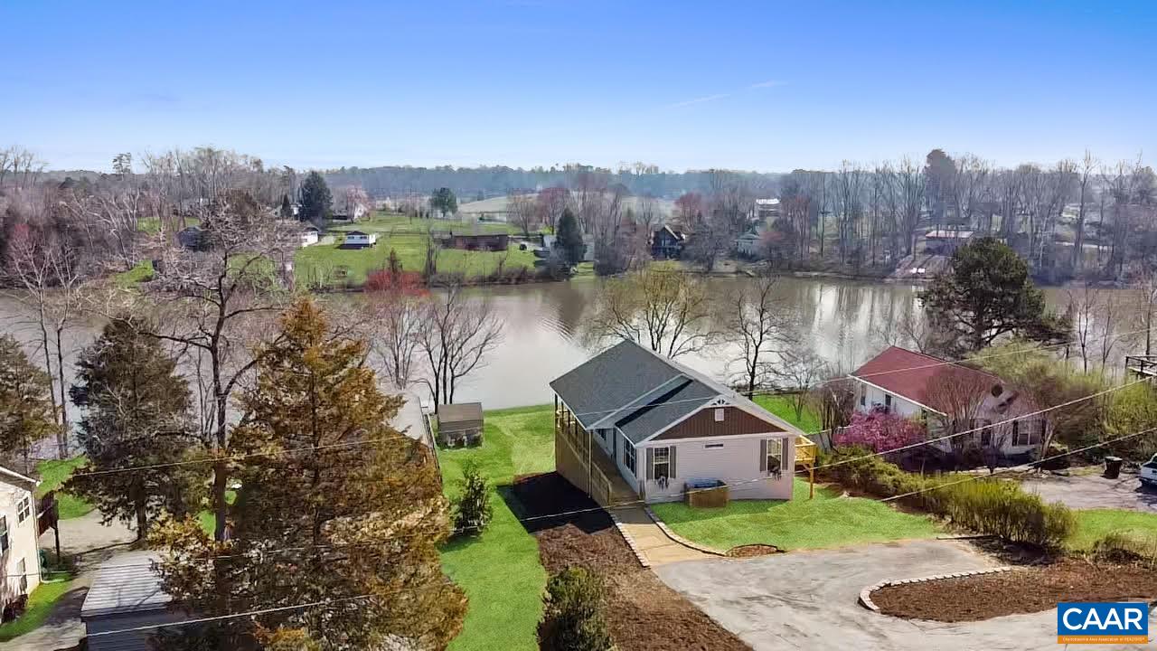 791 Westwood Road Stanardsville, VA 22973 - Photo 4 of 24 an aerial view of a house with a yard and a fountain