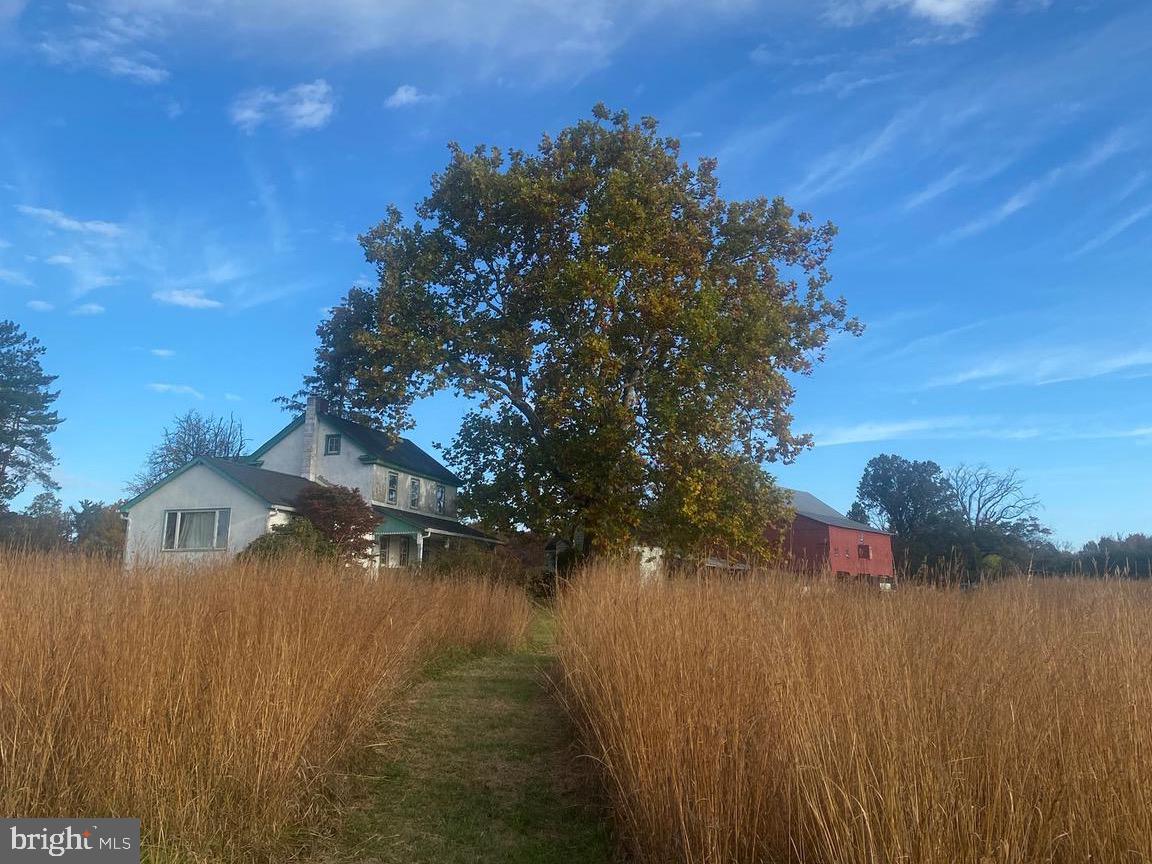 641 Cafferty Road Ottsville, PA 18942 - Photo 10 of 45 a backyard of a house with lots of green space and lake view