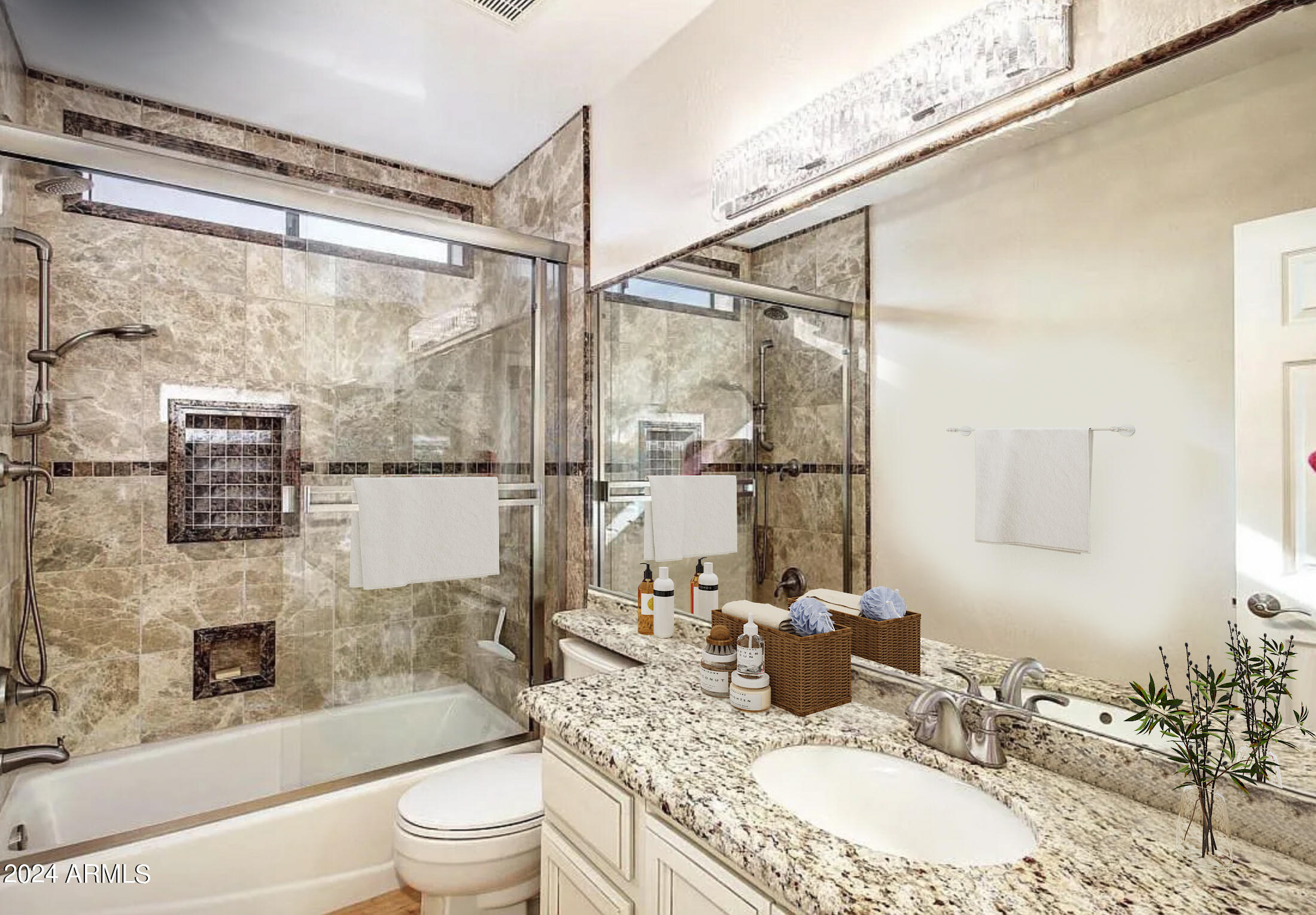 7222 East Gainey Ranch Road, Unit 202 Scottsdale, AZ 85258 - Photo 13 of 22 Oasis-202-Guest bathroom