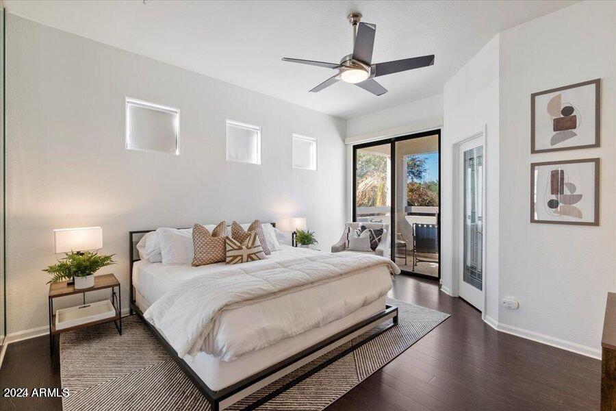 7222 East Gainey Ranch Road, Unit 202 Scottsdale, AZ 85258 - Photo 10 of 22 Oasis-202-Primary bedroom