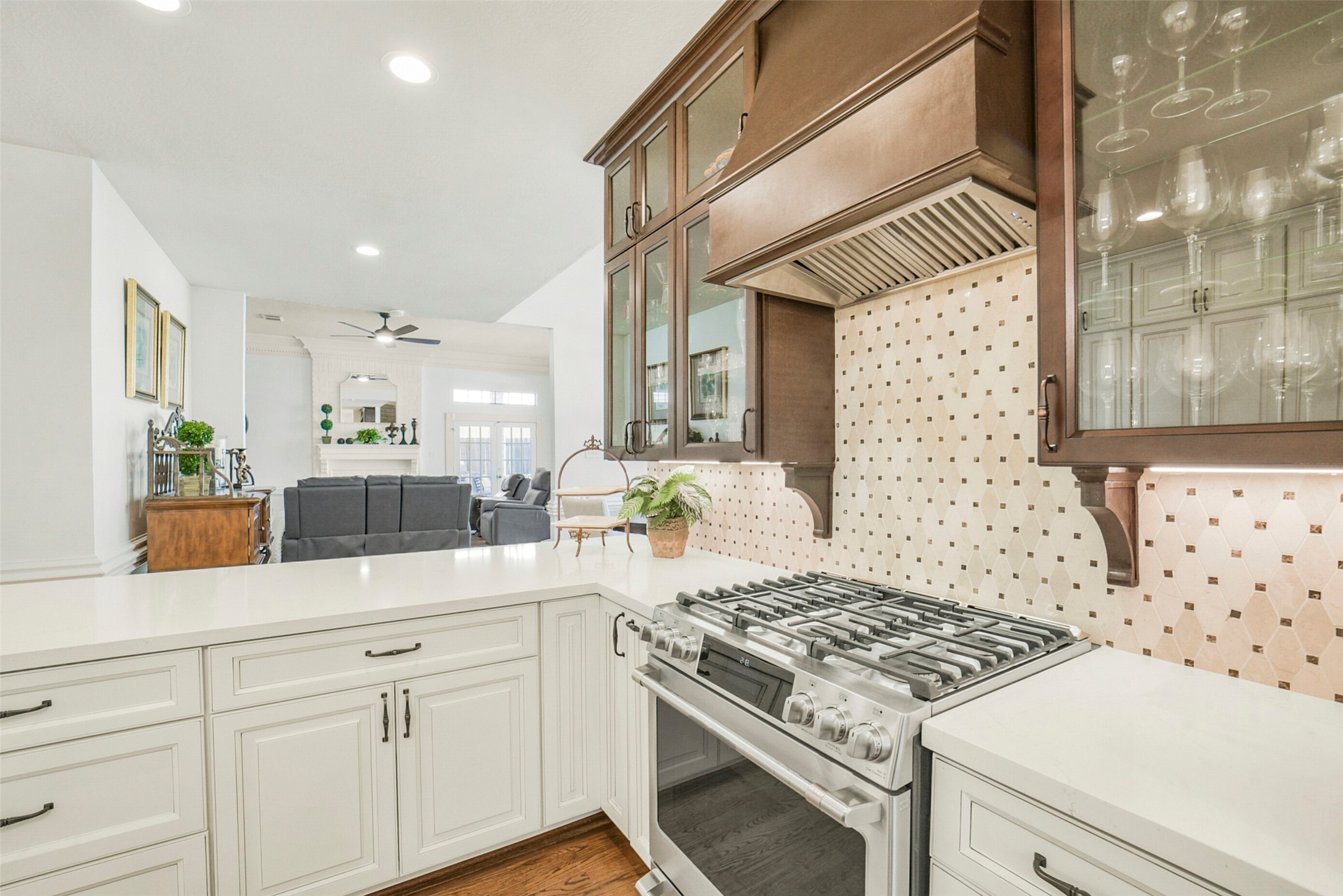 17302 Atherington Place Spring, TX 77379 - Photo 16 of 50 Sellers added a gas range during the kitchen renovation, one of the few homes in Memorial NorthWest with a gas range!