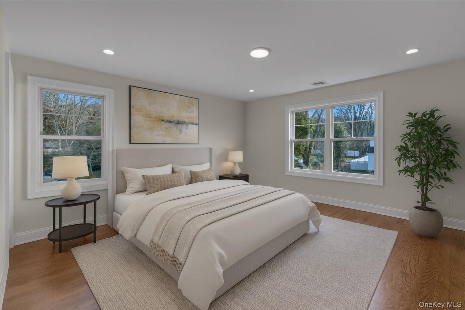 44 North Woodhull Road Huntington, NY 11743 - Photo 20 of 26 Bedroom with wood finished floors and recessed lighting