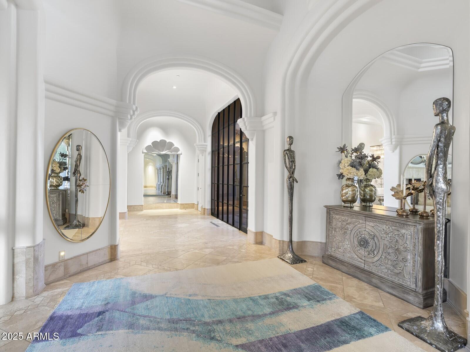 9422 East Happy Valley Road Scottsdale, AZ 85255 - Photo 10 of 78 Foyer w Arched Hallway