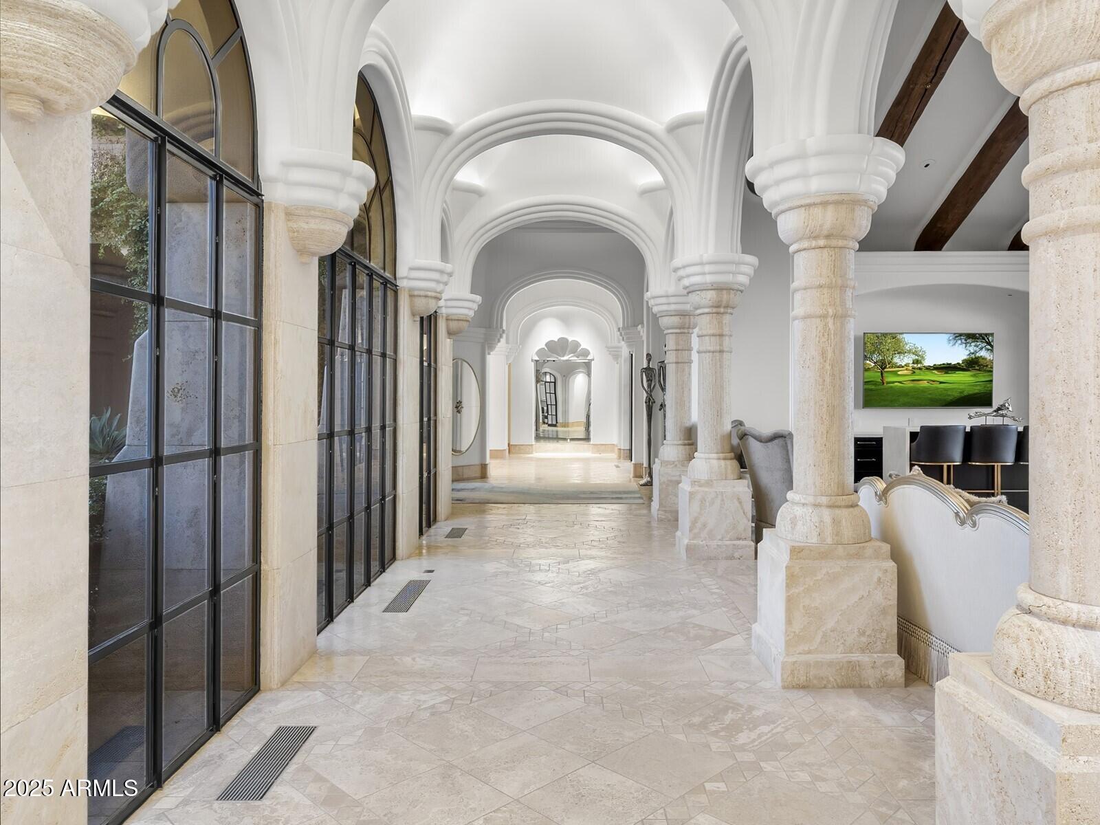 9422 East Happy Valley Road Scottsdale, AZ 85255 - Photo 11 of 78 Hallway w Soaring Arches