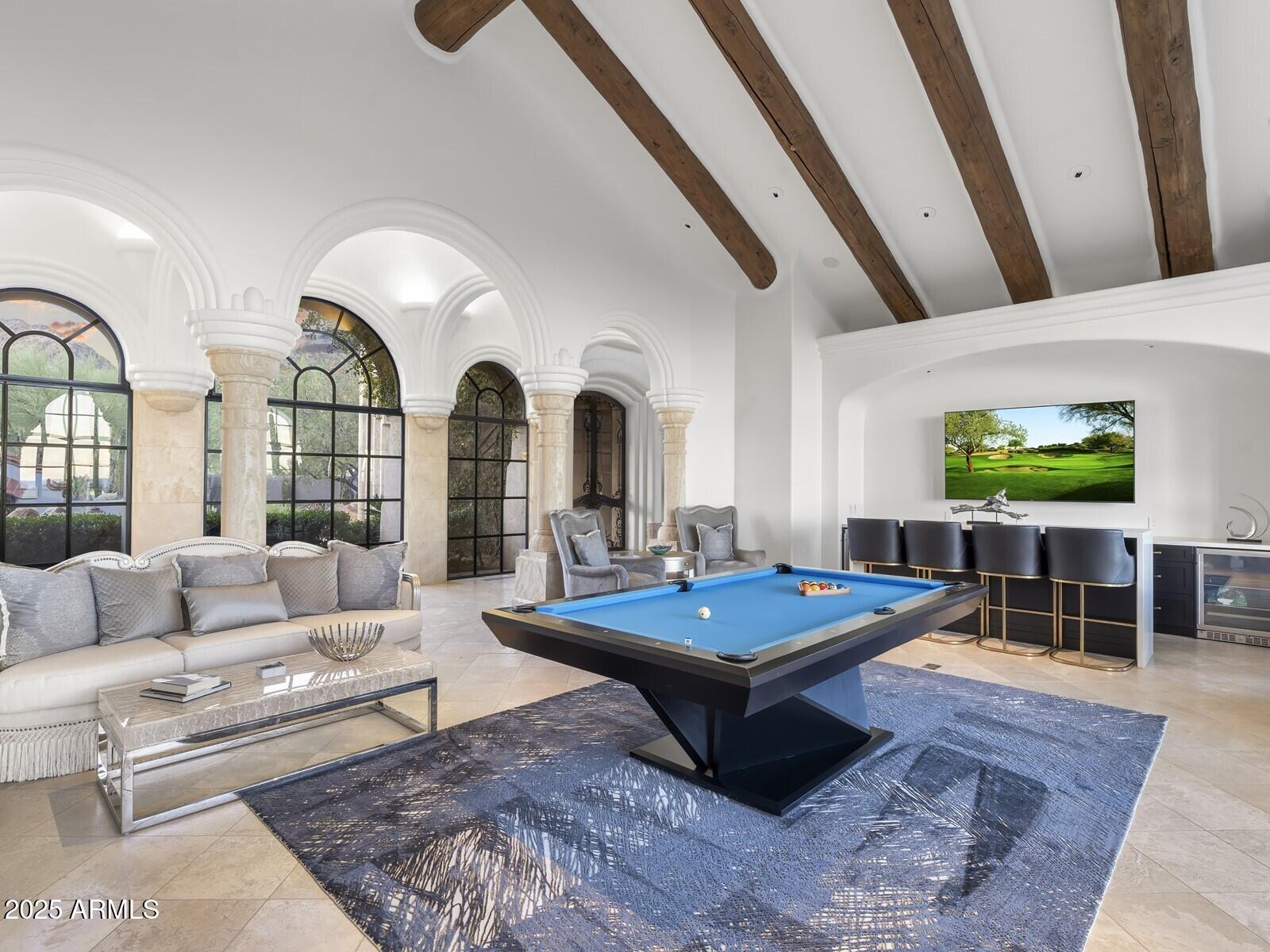 9422 East Happy Valley Road Scottsdale, AZ 85255 - Photo 14 of 78 Custom Bar & Vaulted Ceilings