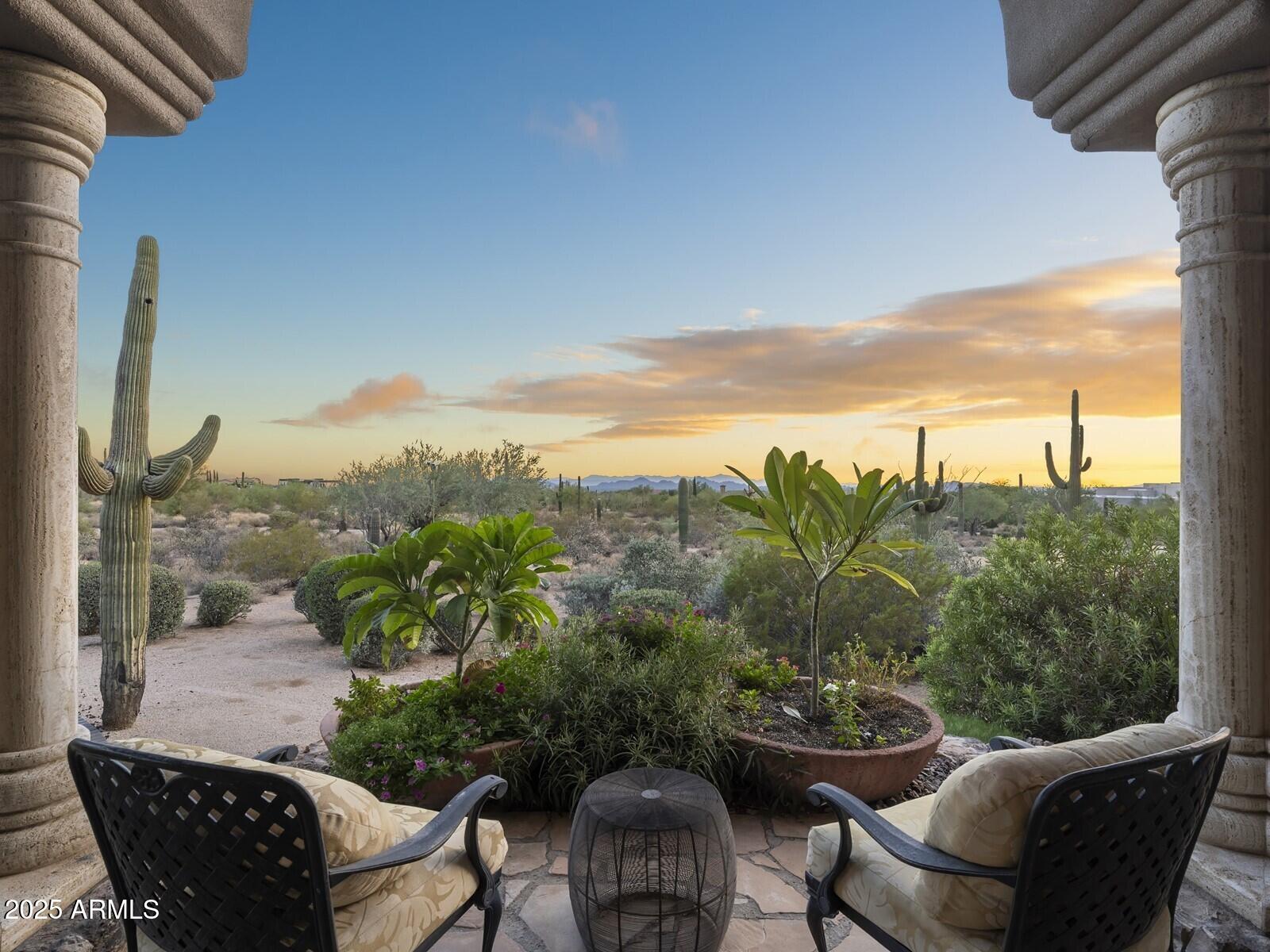 9422 East Happy Valley Road Scottsdale, AZ 85255 - Photo 16 of 78 Serene Patio w Desert Views