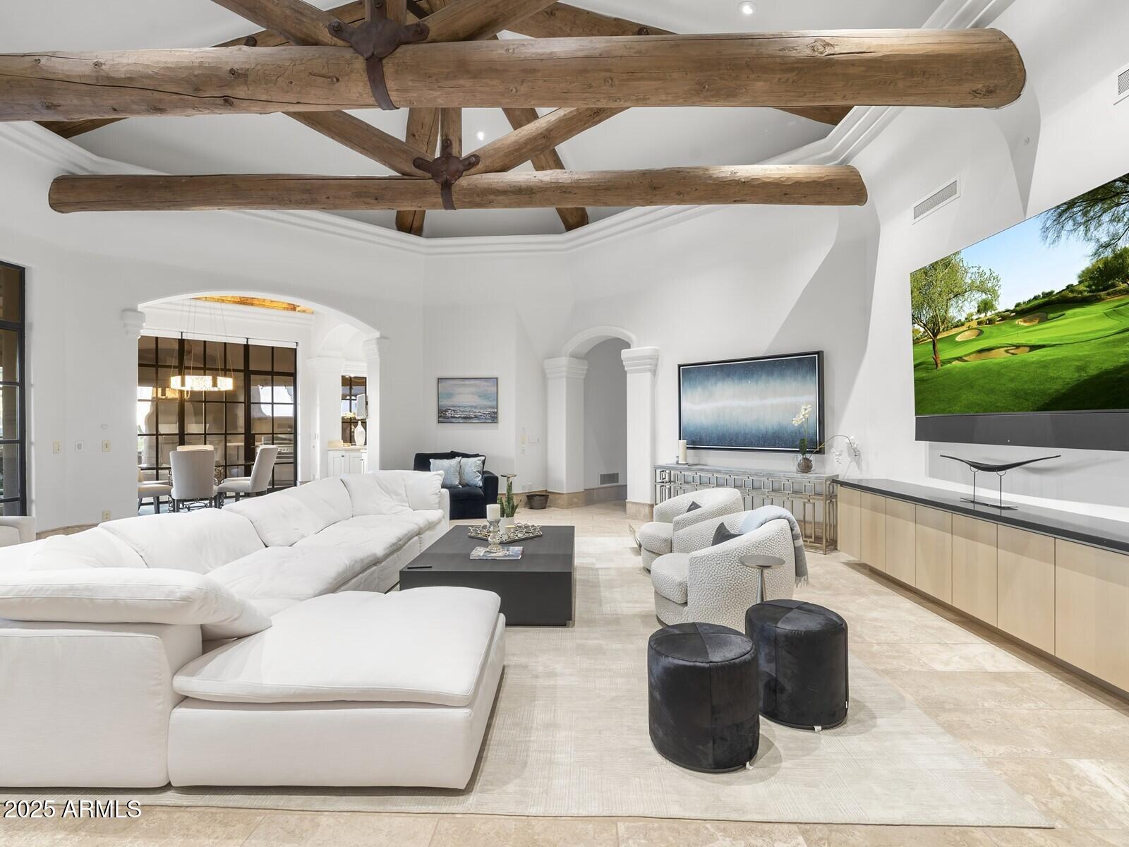 9422 East Happy Valley Road Scottsdale, AZ 85255 - Photo 21 of 78 Family Room w Custom Media Wall