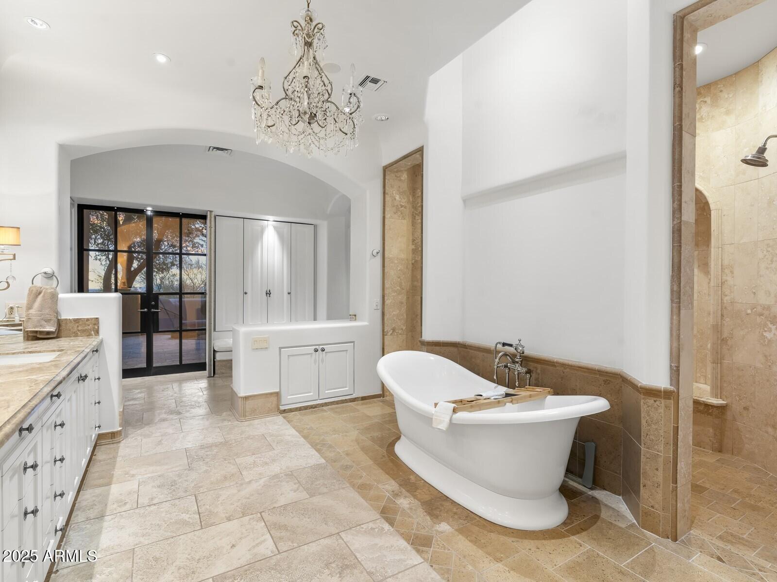 9422 East Happy Valley Road Scottsdale, AZ 85255 - Photo 33 of 78 Luxury Bathroom w Walk In Shower