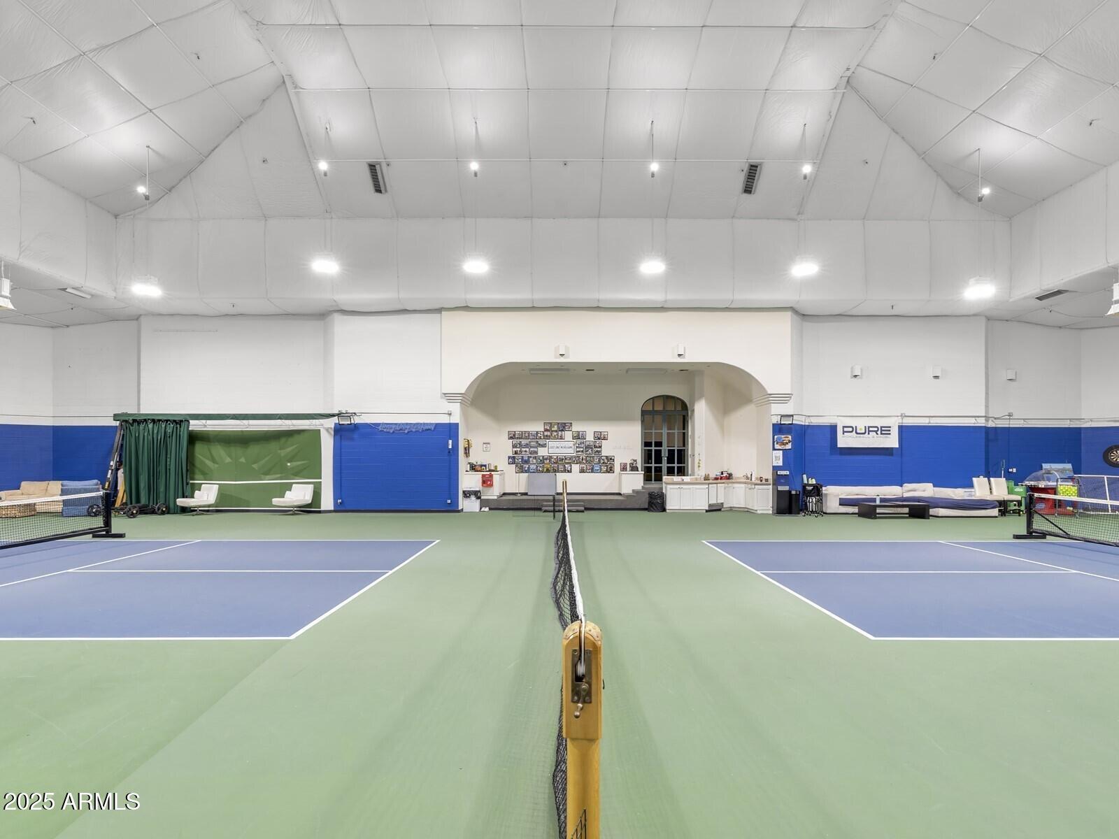 9422 East Happy Valley Road Scottsdale, AZ 85255 - Photo 62 of 78 Indoor Tennis Court w Lighting