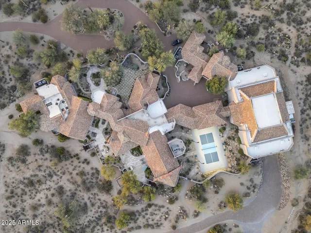 a view of a city with a mountain in the background