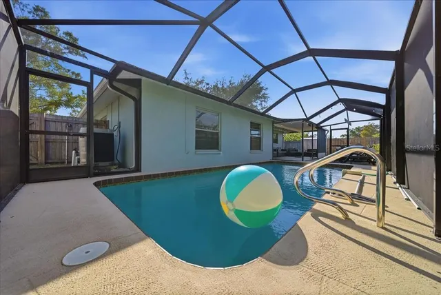 a view of a swimming pool