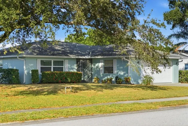 a view of a house with a swimming pool