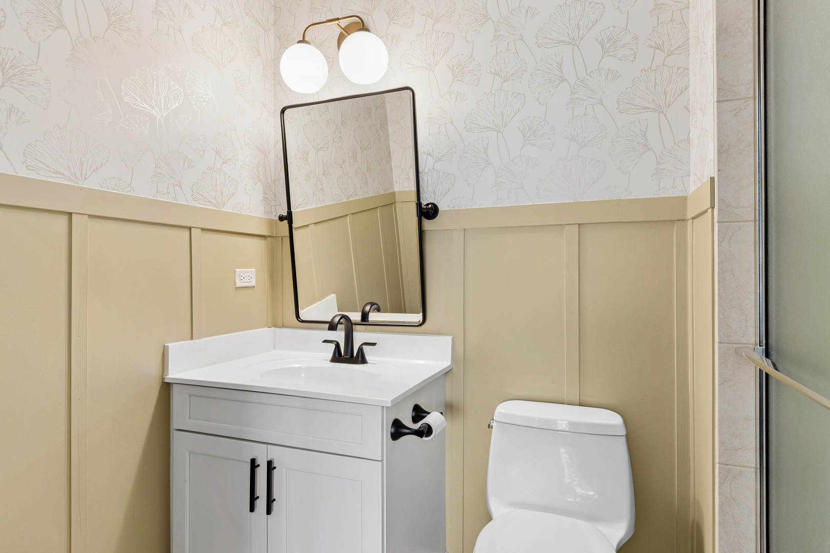 39W553 Sheldon Lane Geneva, IL 60134 - Photo 30 of 46 a bathroom with a sink a toilet and mirror