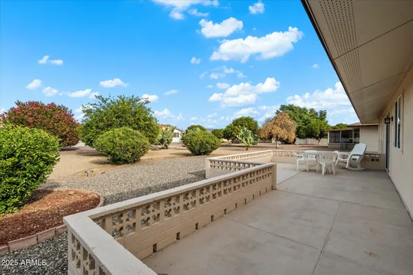 a view of a terrace