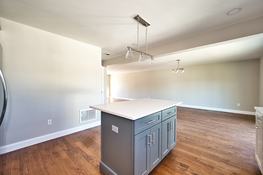 124 Downing Street Fall River, MA 02723 - Photo 17 of 33 a kitchen with a sink a counter space and wooden floor