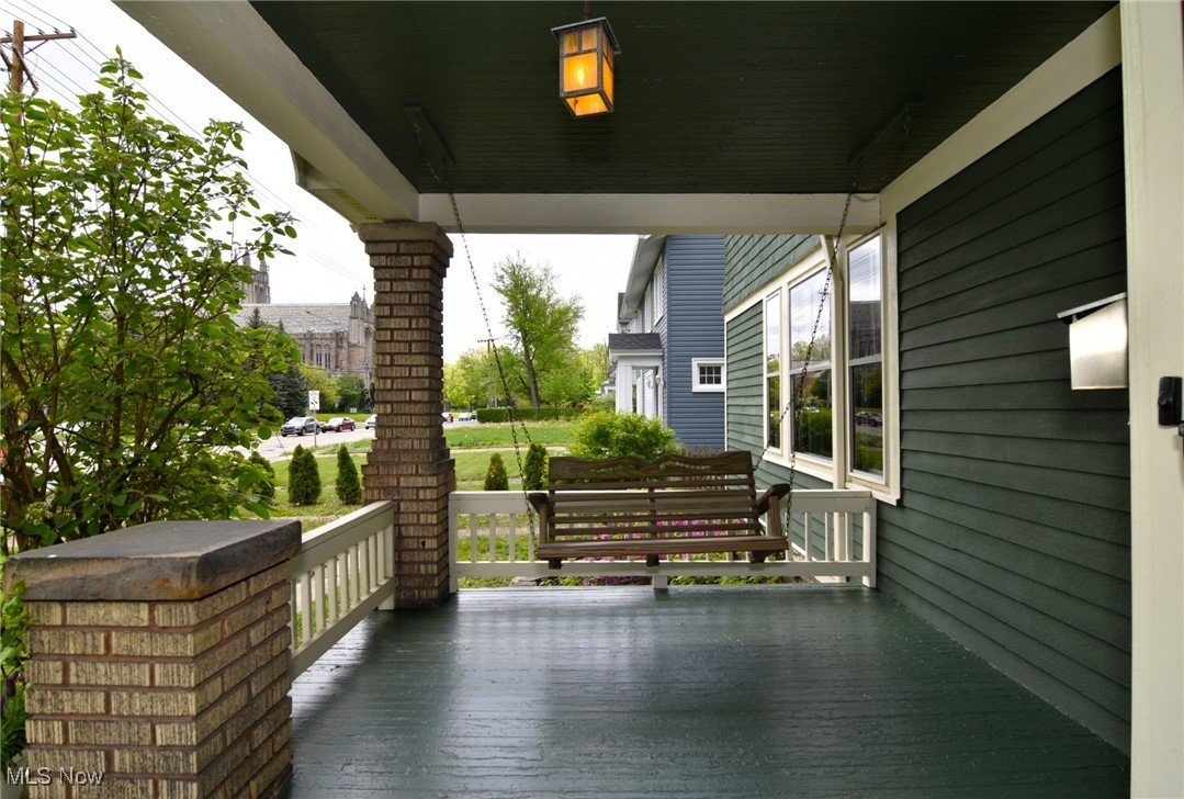 2500 Lee Road Cleveland, OH 44118 - Photo 23 of 30 Front Porch - Swing stays!
