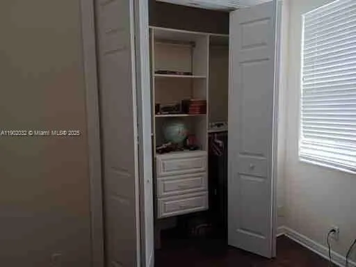 a view of walk in closet