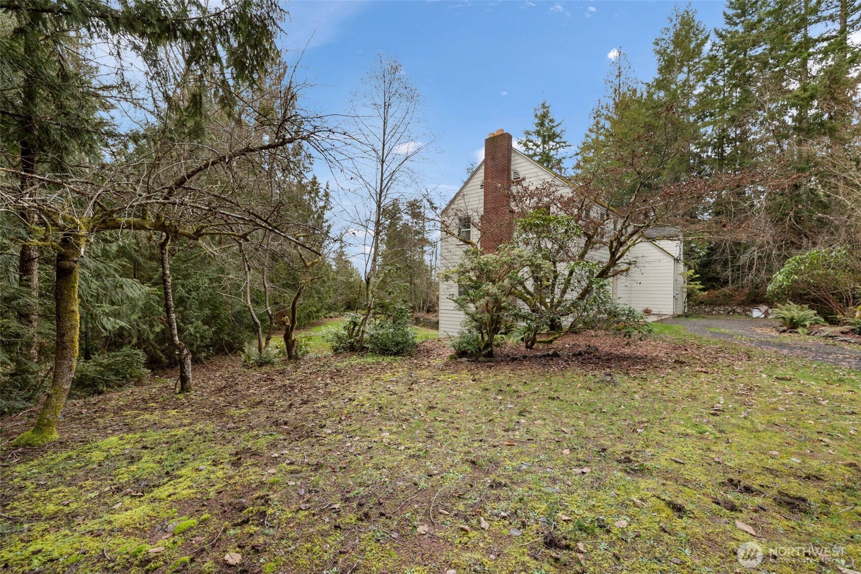 9520 Dishman Road Northwest Bremerton, WA 98312 - Photo 36 of 38 a view of a dry yard with trees