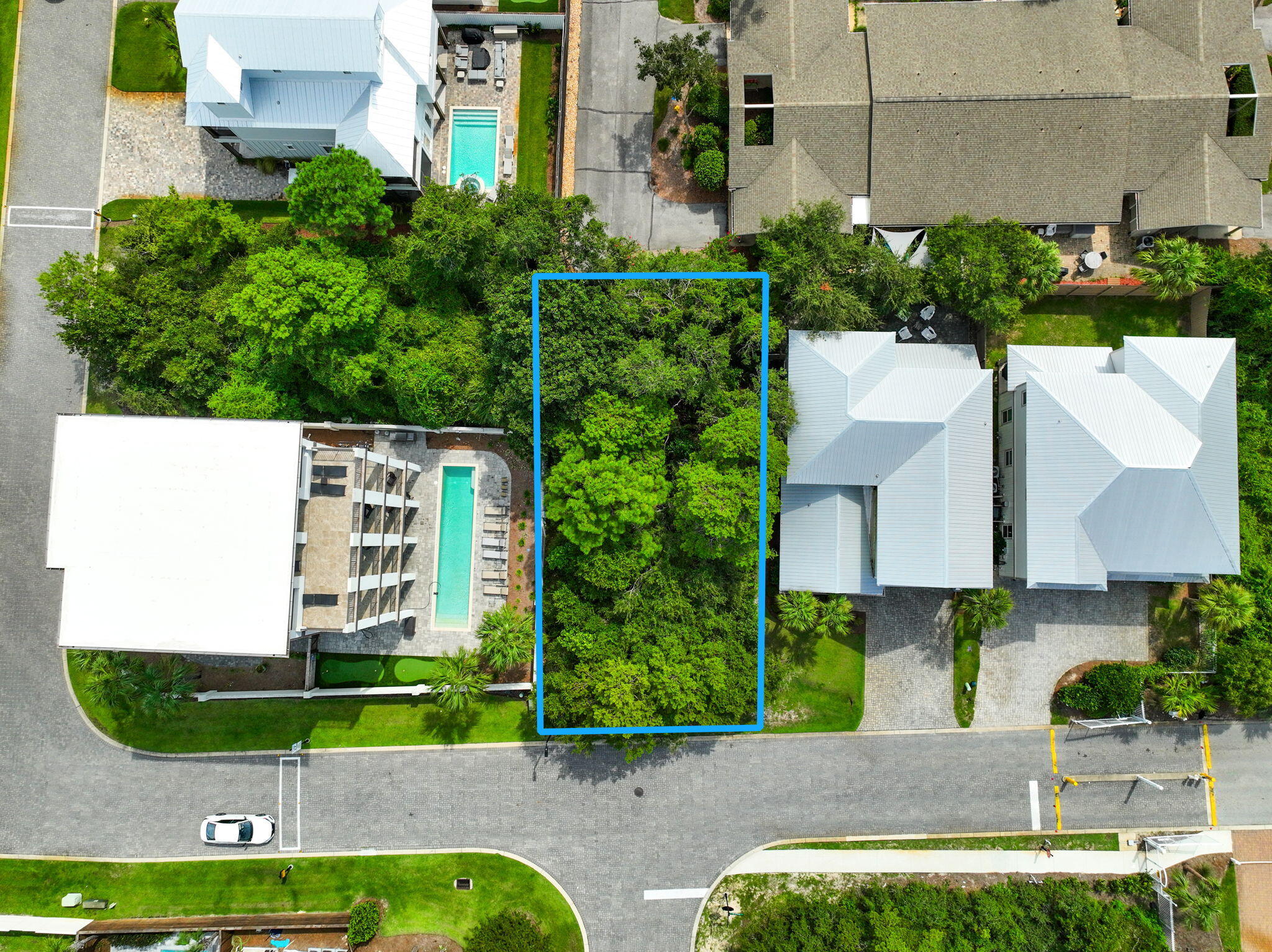 Lot H10 Miami Street Miramar Beach, FL 32550 - Photo 12 of 13 an aerial view of a house with a garden and lake view
