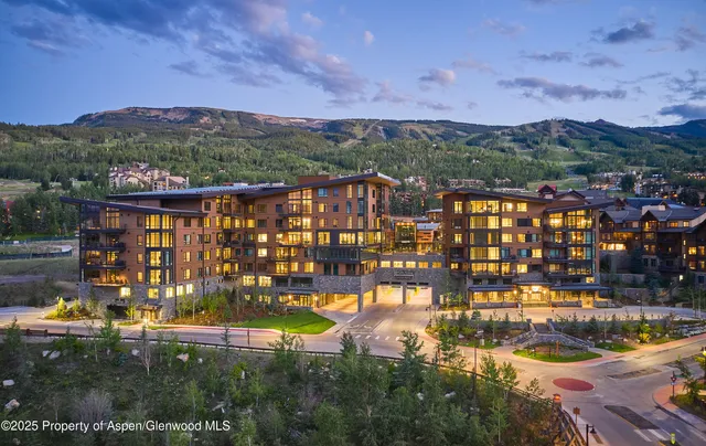 a view of a lake with a mountain in the background