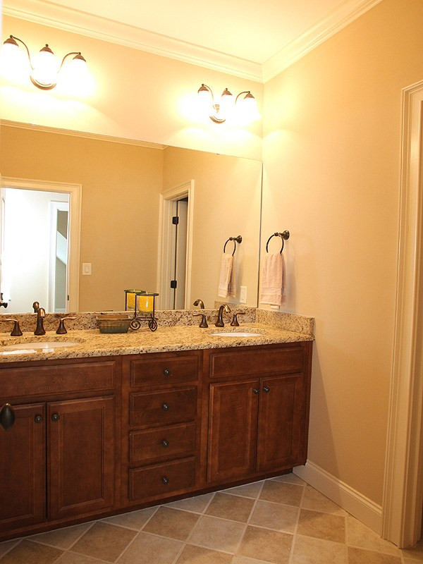 2317 Finley Ridge Lane Raleigh, NC 27615 - Photo 20 of 23 Dual Vanity Secondary Bath has Door the Shower/Toilet for Added Privacy. Bathroom