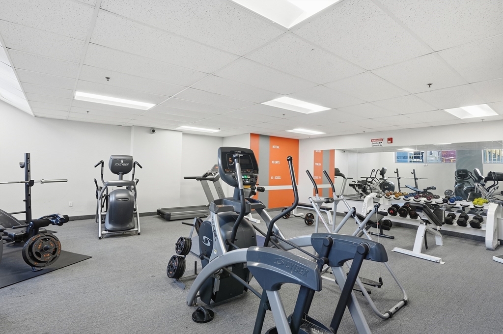 531 Main Street, Unit 410M Worcester, MA 01608 - Photo 20 of 32 a view of a room with gym equipment