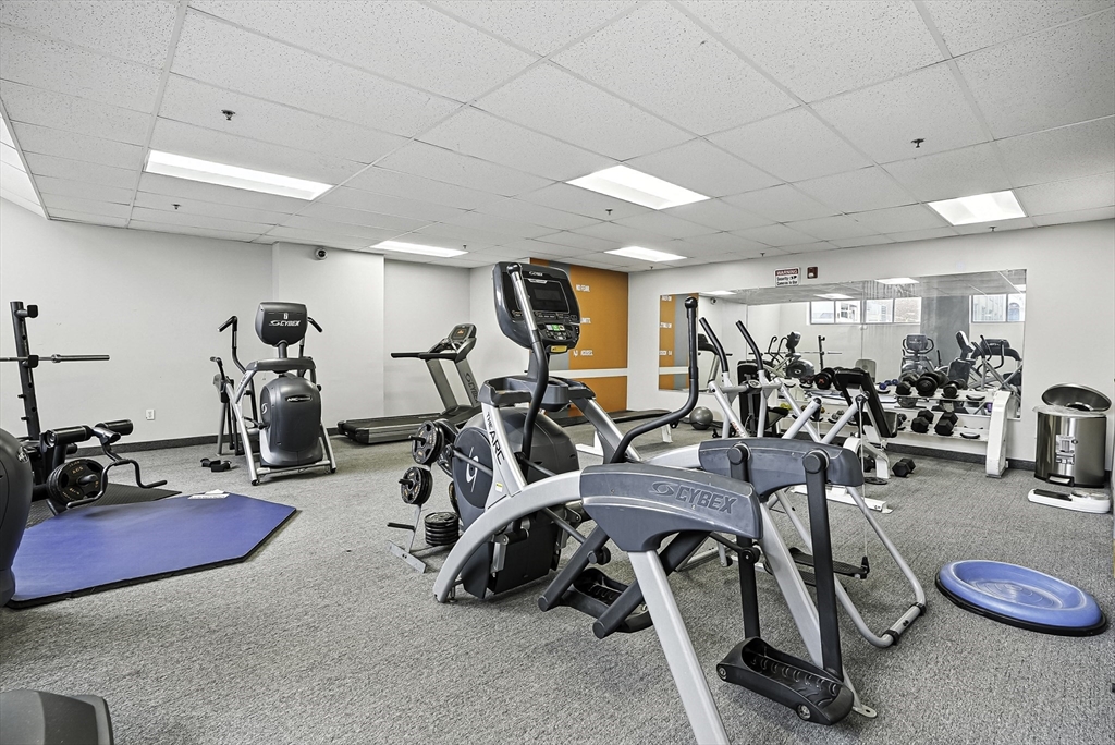 531 Main Street, Unit 410M Worcester, MA 01608 - Photo 22 of 29 a view of a room with gym equipment