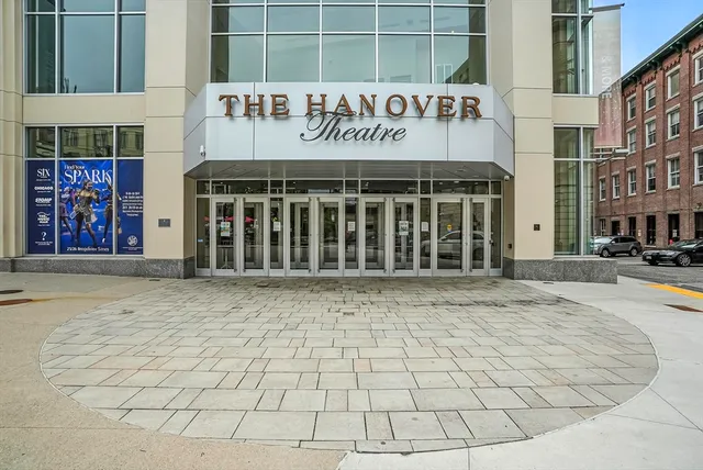 a front view of a building