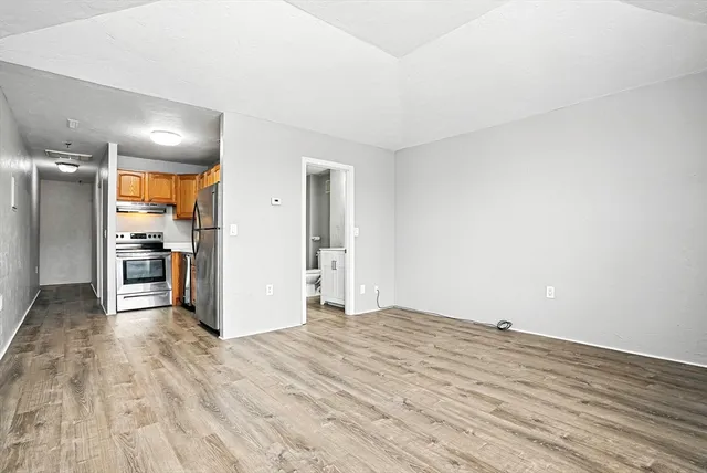 wooden floor in a room