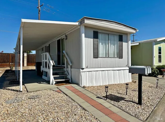 a front view of a house