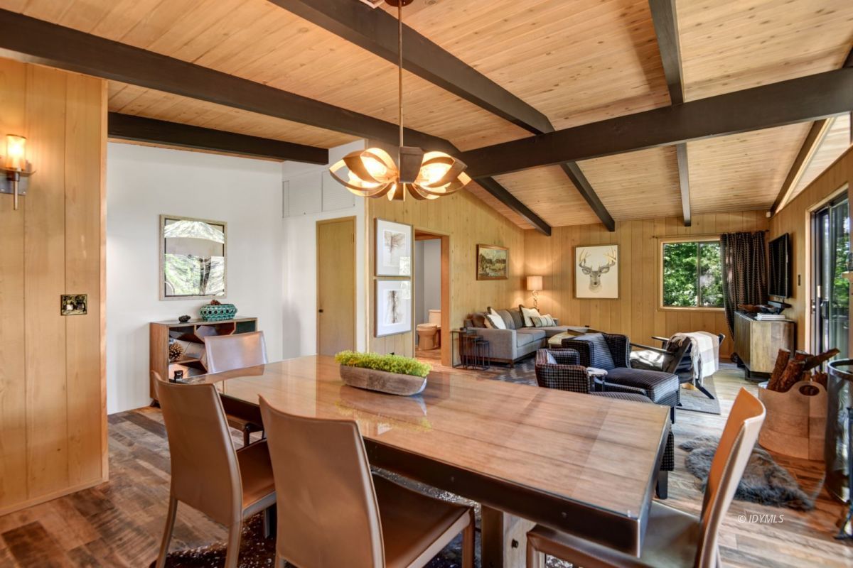 26780 Saunders Meadow Road Idyllwild, CA 92549 - Photo 18 of 41 a view of a dining room with furniture window and outside view