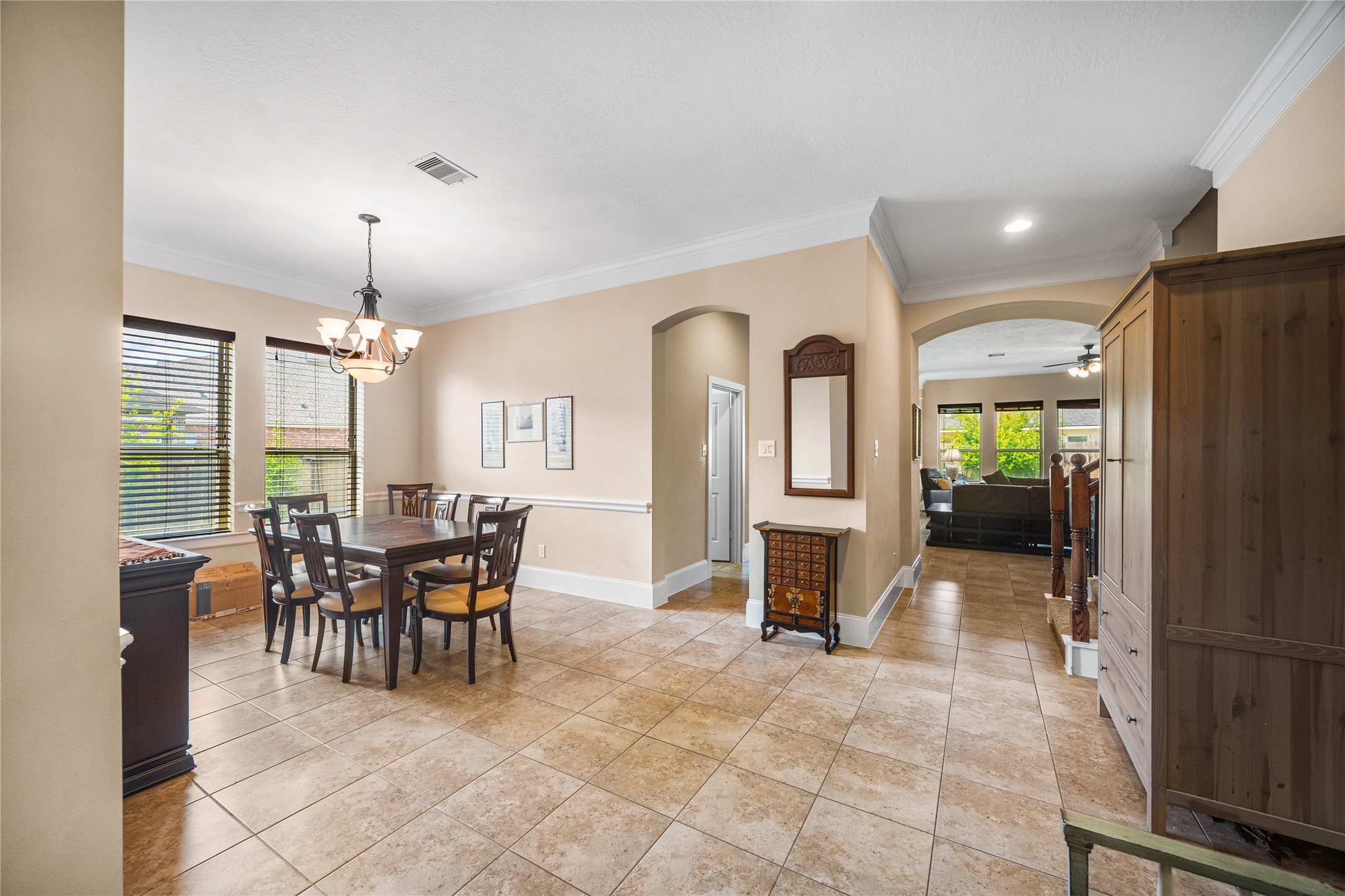 31311 Brighton Brook Lane Spring, TX 77386 - Photo 6 of 47 a view of a dining room with furniture window and outside view