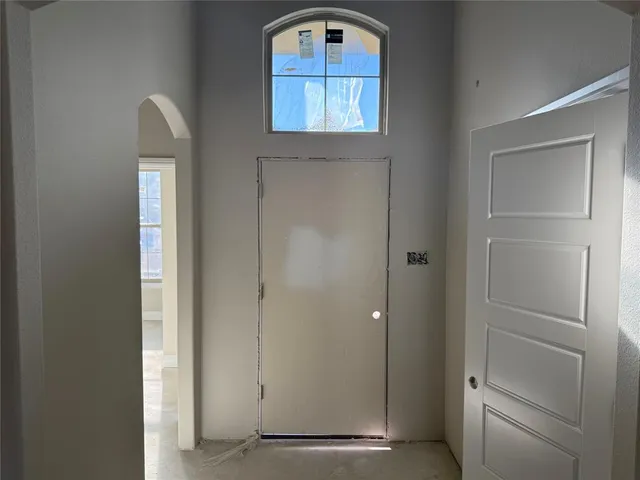 a view of front door with a door