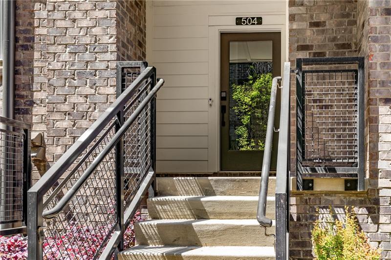 383 Pratt Drive, Unit 504 Atlanta, GA 30315 - Photo 4 of 48 a view of balcony with wooden floor and a potted plant