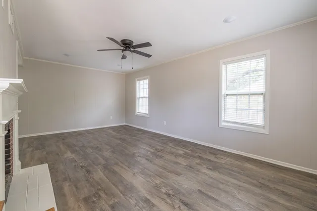 wooden floor in an empty room