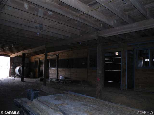 9660 Tunstall Road New Kent, VA 23124 - Photo 8 of 12 Stable/Barn - Inside look of barn. Notice the dies