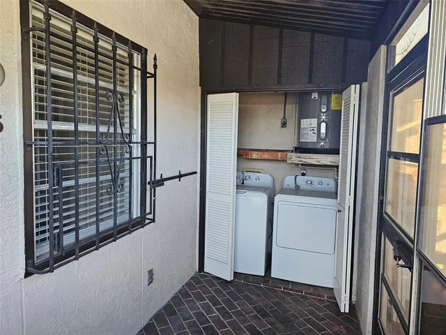 a room with storage and utility